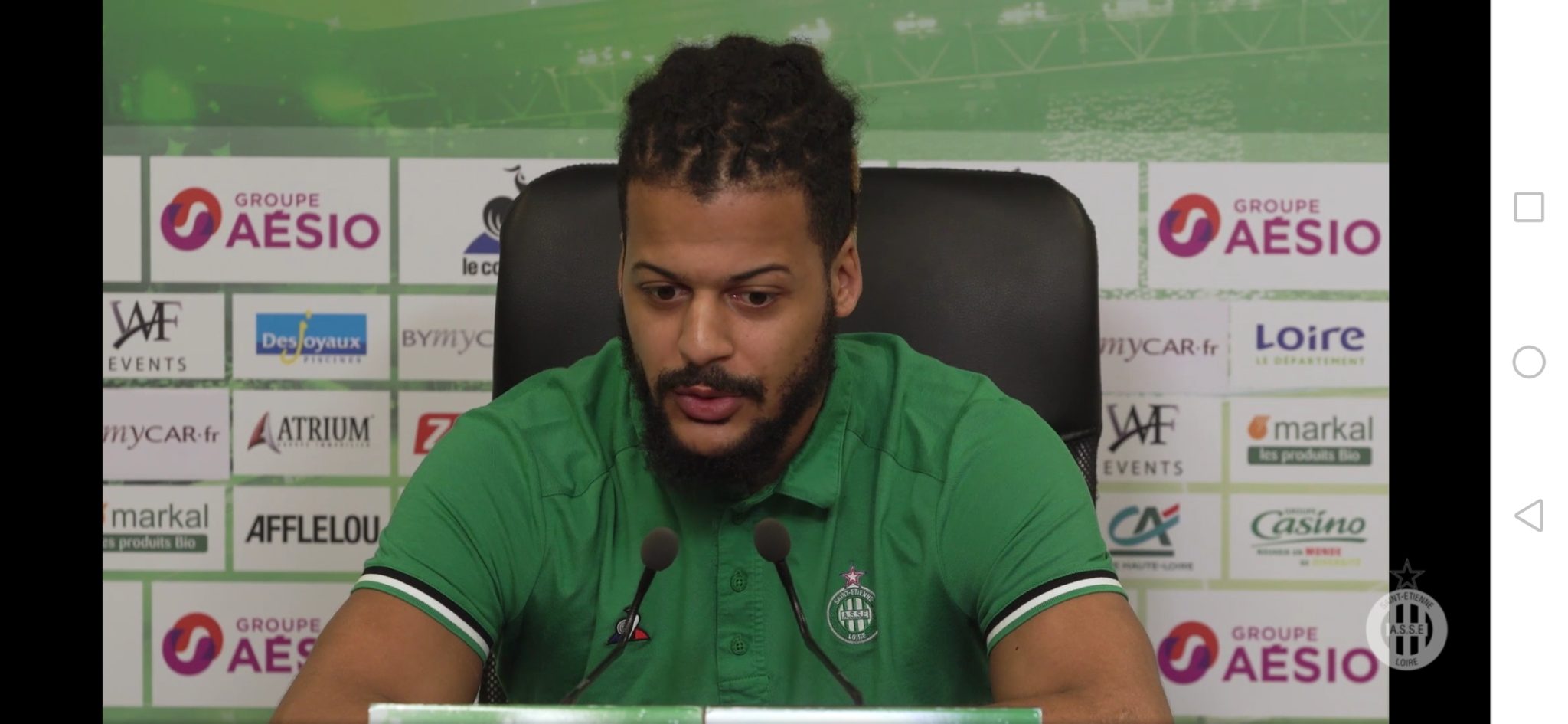 Loïs Diony: "On est l’AS Saint-Étienne, on doit rebondir et il nous reste plusieurs matches pour le faire"