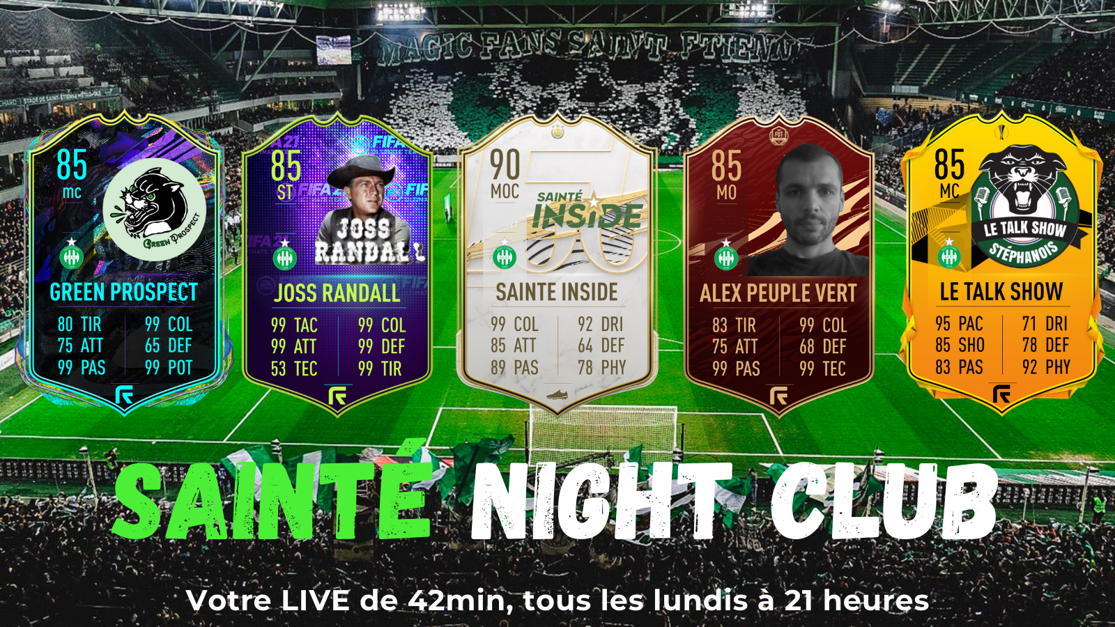 📺💚 Sainté Night Club : Le nouveau rendez-vous du lundi pour tous les supporters !