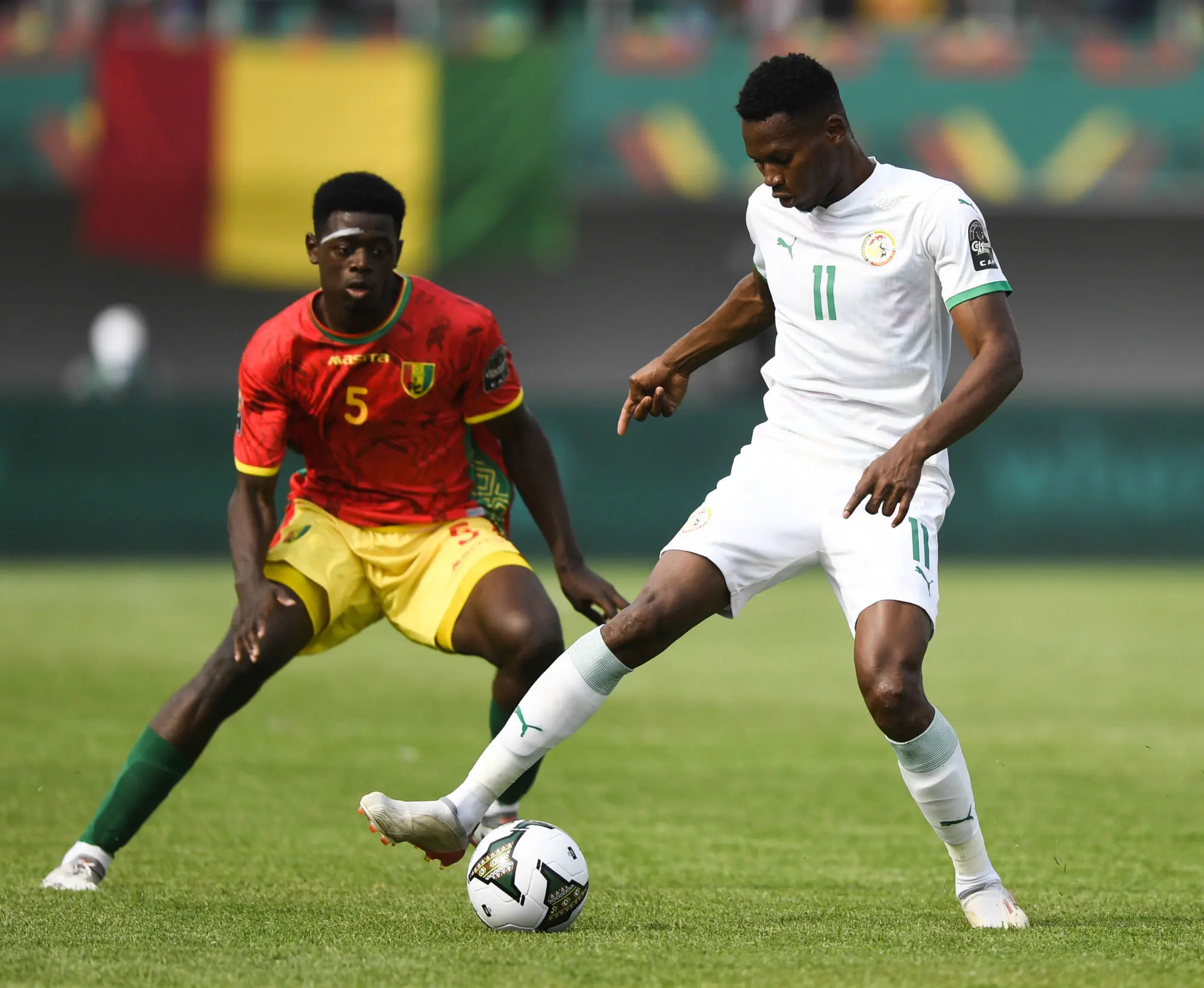 Saidou Sow fait le job avec la Guinée !