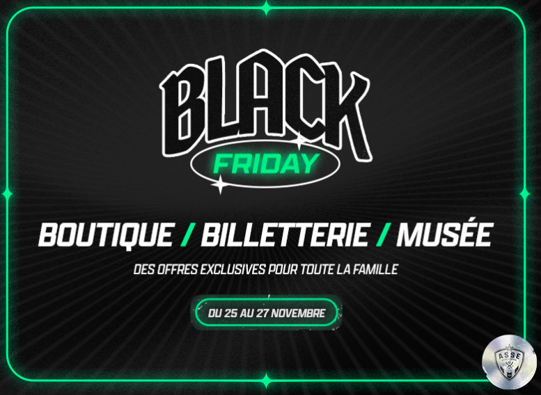 L'AS St-Etienne organise son Black Friday sur le site officielle.