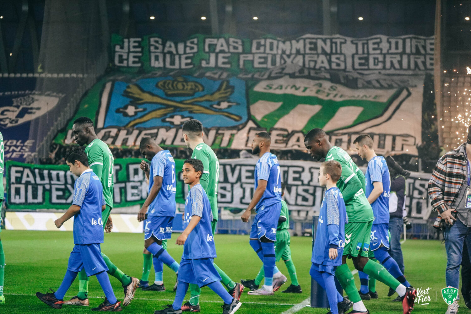 💚 Les Verts ravis de voir l'engouement des supporters !