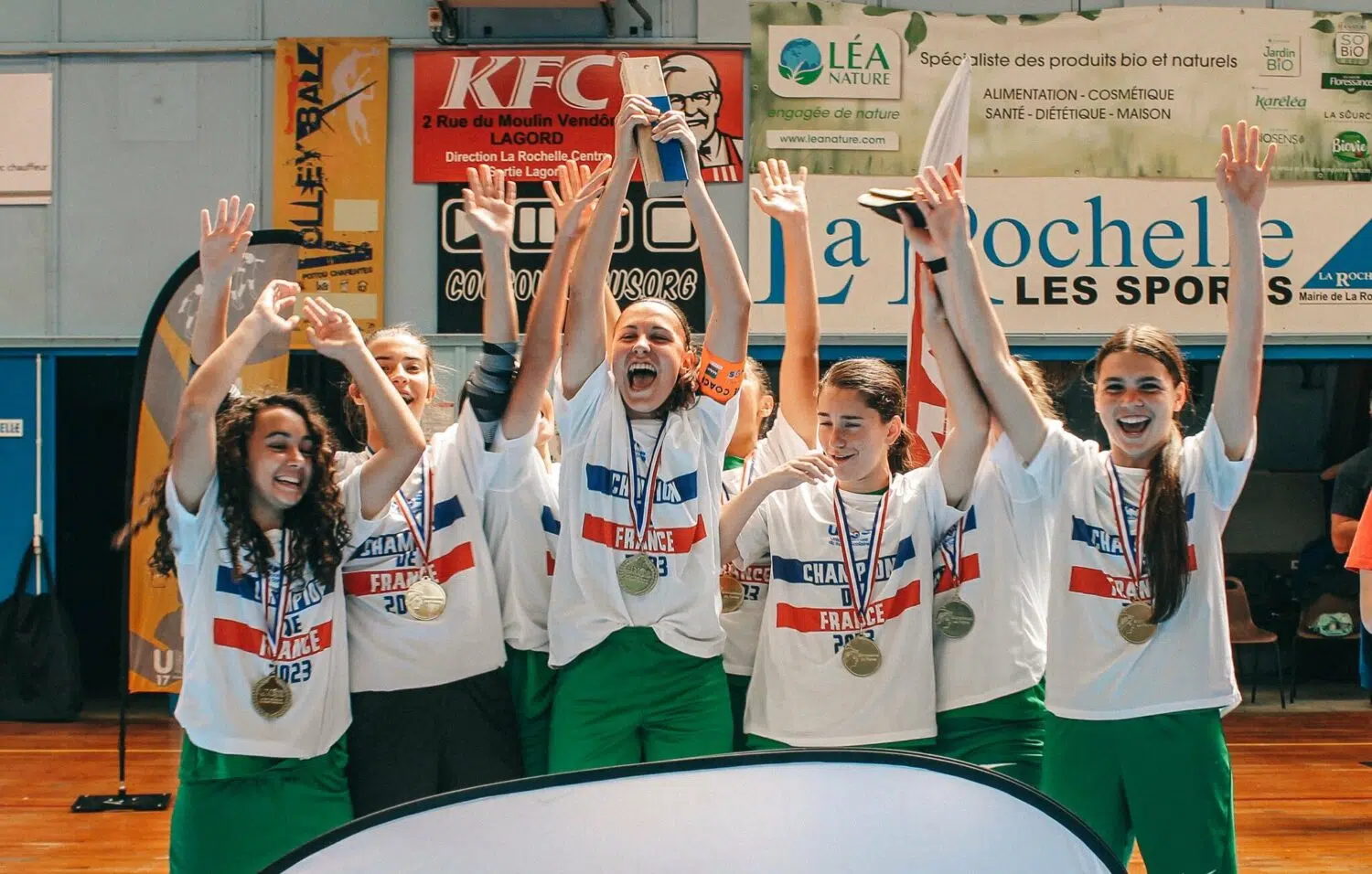 Les Vertes championnes de France UNSS de Futsal 🏆