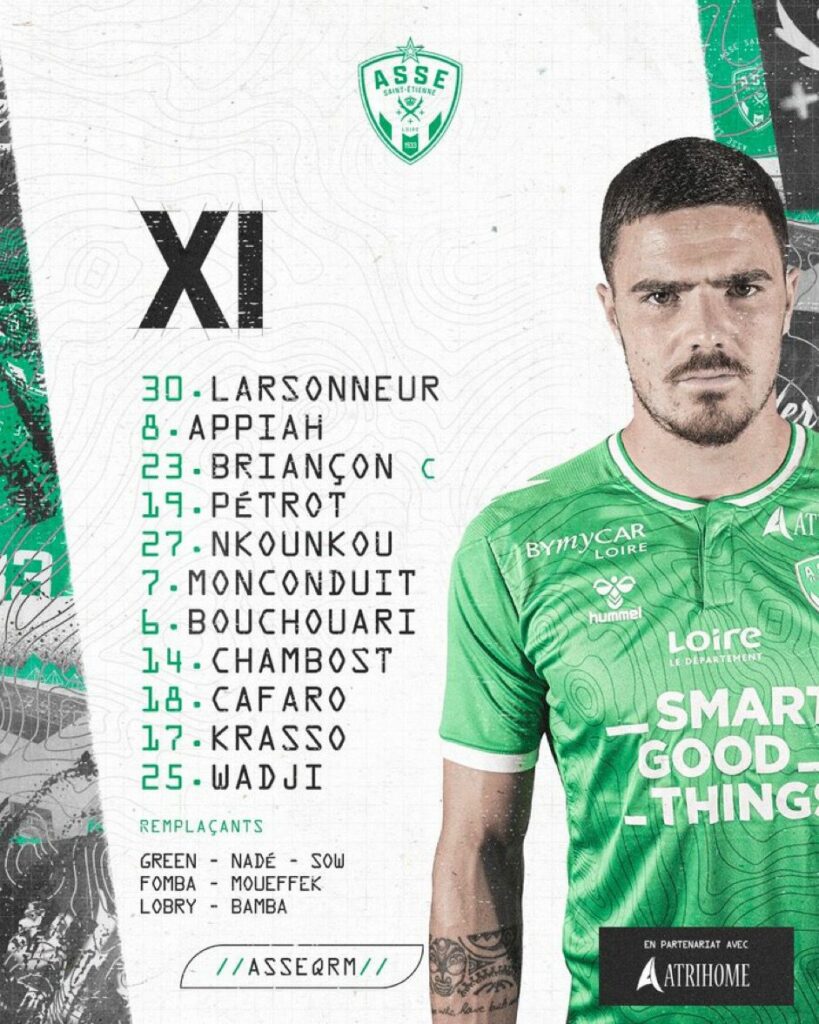 🚨 ASSE - QRM : Le XI des Verts avec deux changements majeurs !