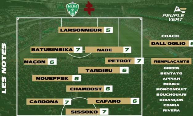 ASSE-Metz : Les notes & l'homme du match désignés !