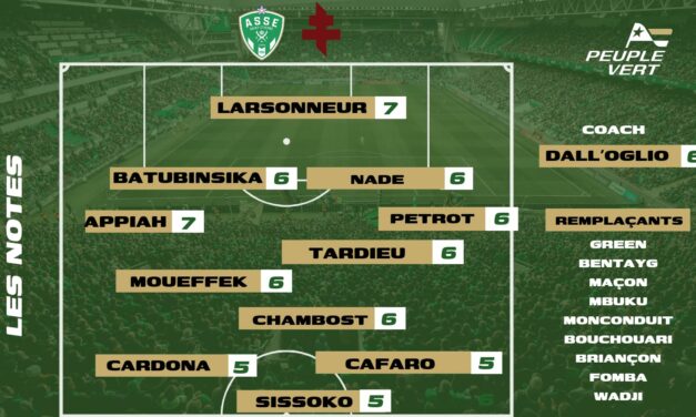 Metz-ASSE : Les notes & l'homme du match désignés !