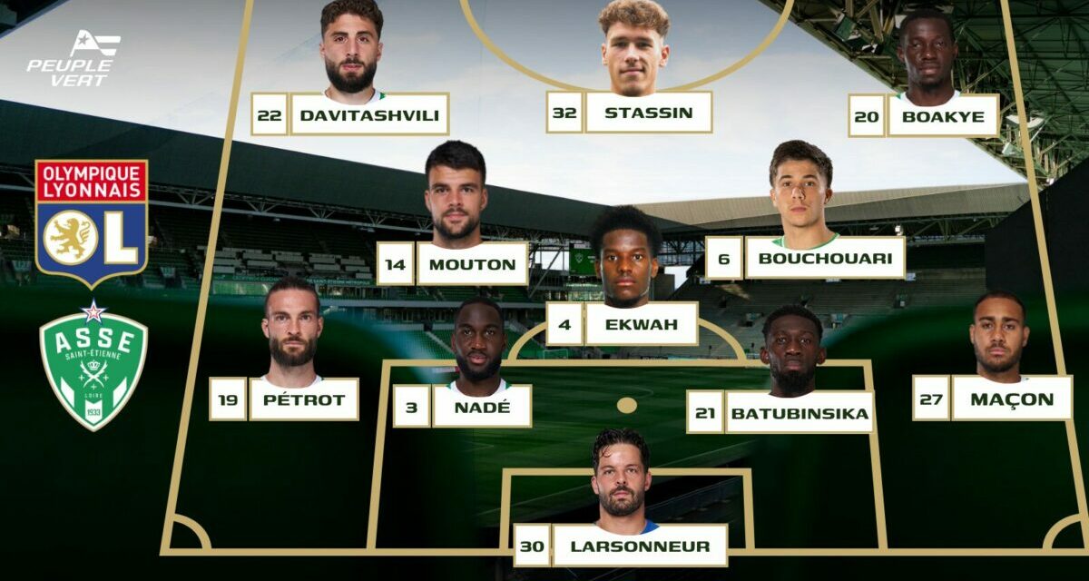 Derby : La compo probable de l’ASSE face à l’OL !