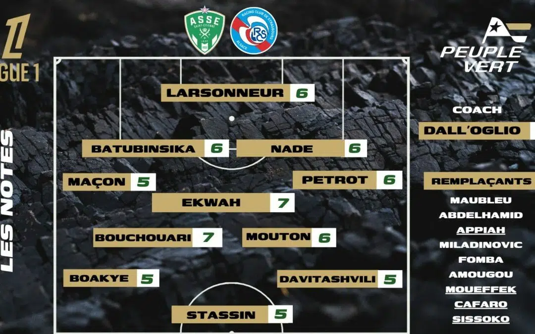 ASSE - RCS : Les notes de la rédac' et l'homme du match !