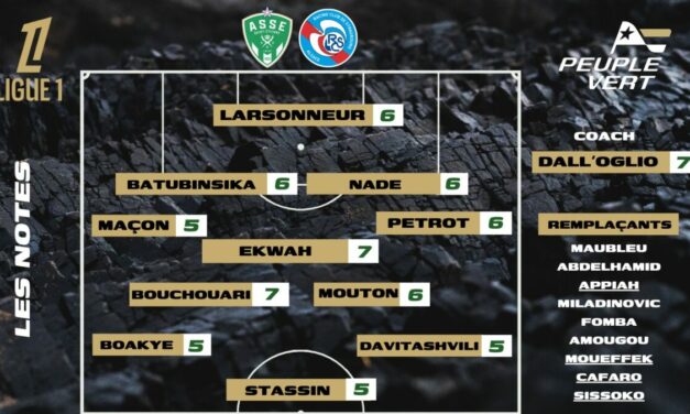 ASSE - RCS : Les notes de la rédac' et l'homme du match !
