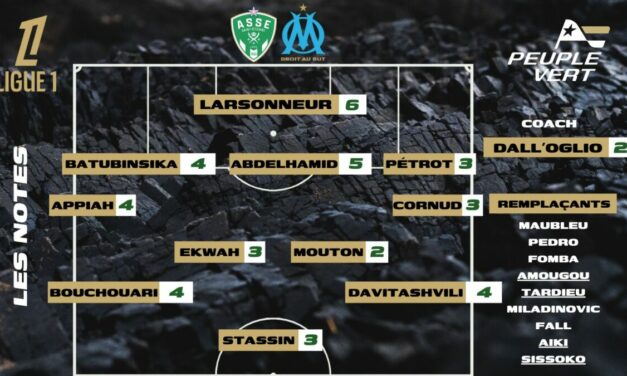 ASSE-OM : Les notes de la rédac' et l'homme du match !