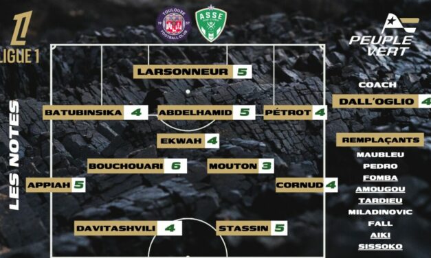 TFC-ASSE : Les notes de la rédac' et l'homme du match !