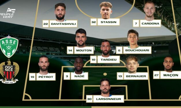 ASSE-Nice : La compo probable avec 2 changements !