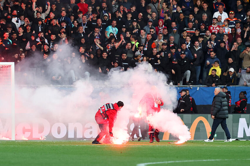 🚨  Flash : La rencontre Montpellier-ASSE définitivement interrompue !