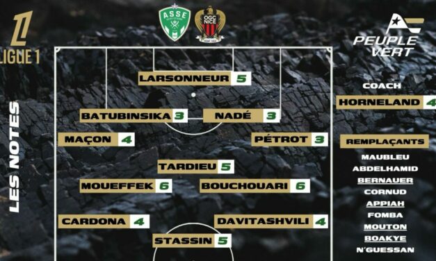 ASSE-Nice : Les notes de la rédac' et l'homme du match !