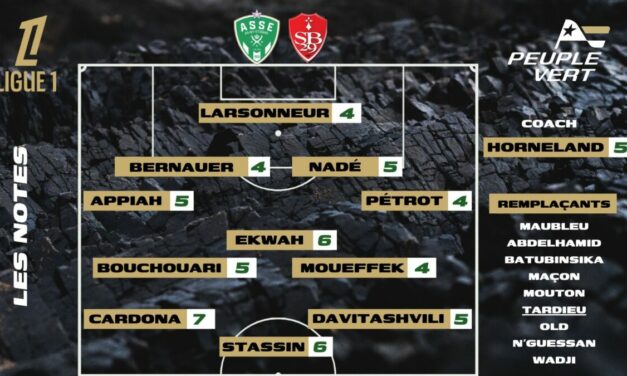 ASSE-Brest : Les notes de la rédac' et l'homme du match !
