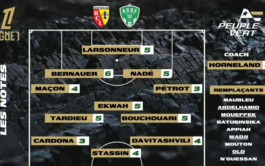 Lens-ASSE : Les notes de la rédac' et l'homme du match !