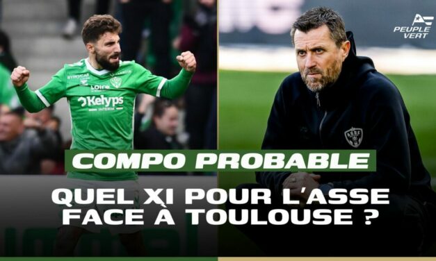 ASSE : Un XI probable avec 2 choix forts face au TFC !