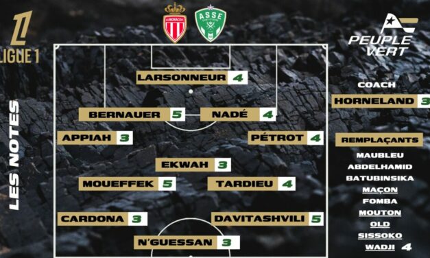 ASSE-Monaco : Les notes de la rédac' et l'homme du match !