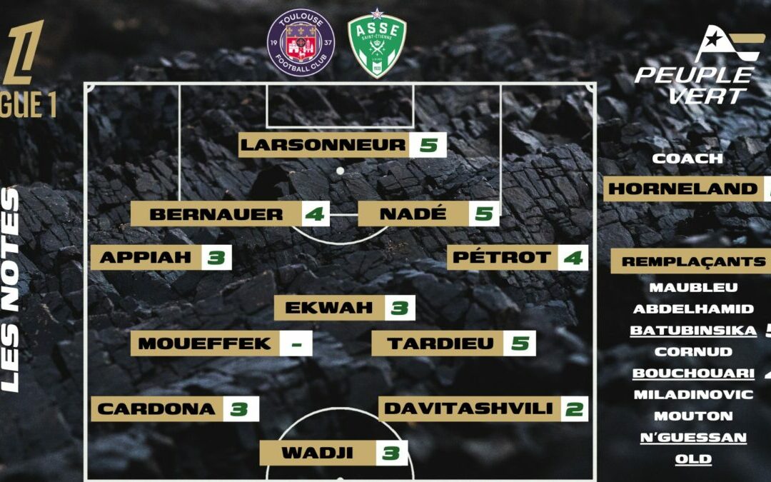 ASSE-TFC : Les notes de la rédac' et l'homme du match !