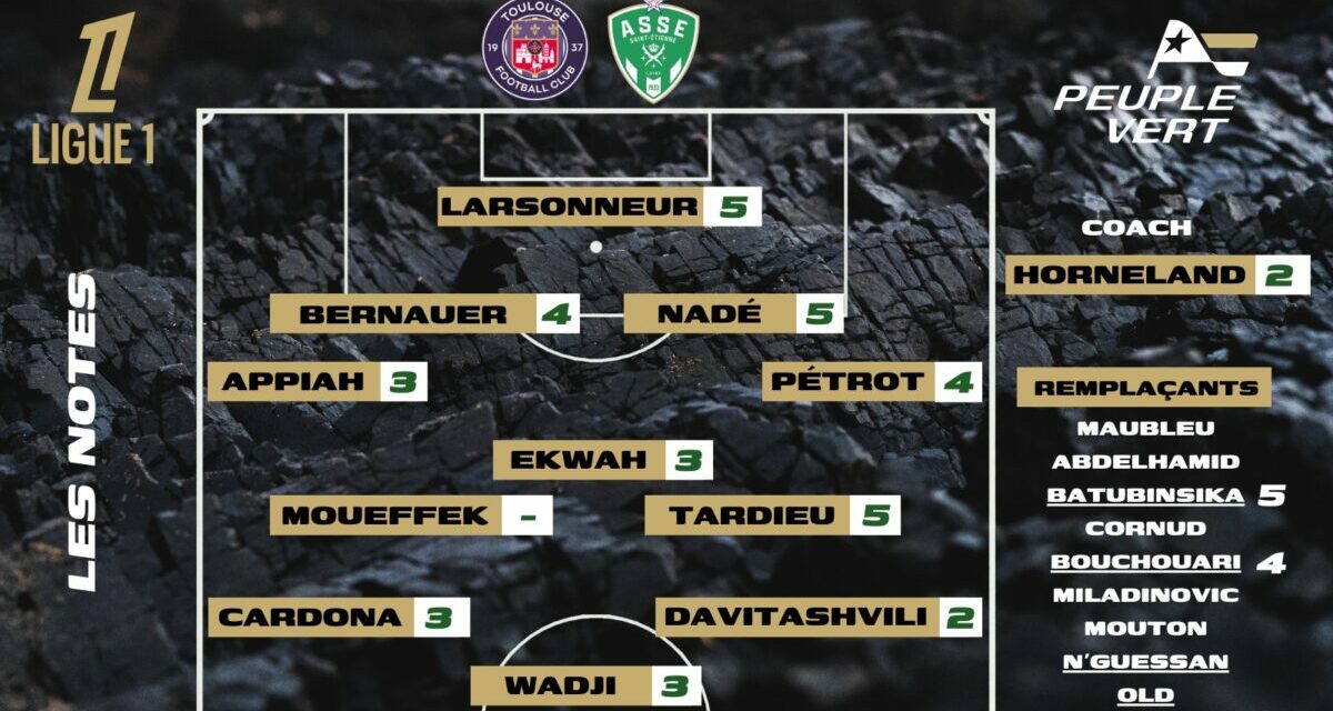 ASSE-TFC : Les notes de la rédac' et l'homme du match !