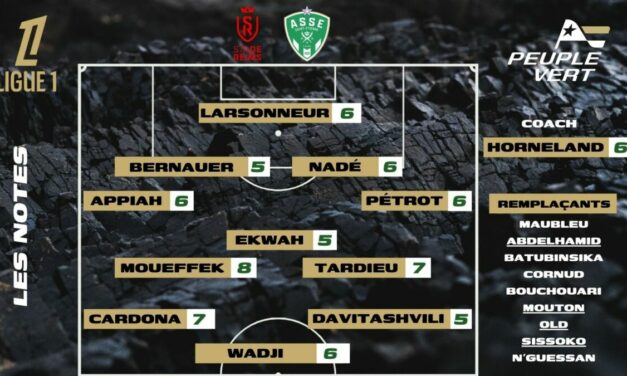 Reims-ASSE : Les notes de la rédac' et l'homme du match !