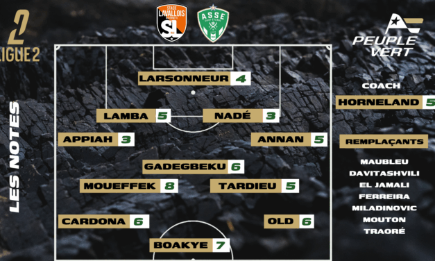 Laval-ASSE : Les notes de la r&eacute;dac' et l'homme du match !