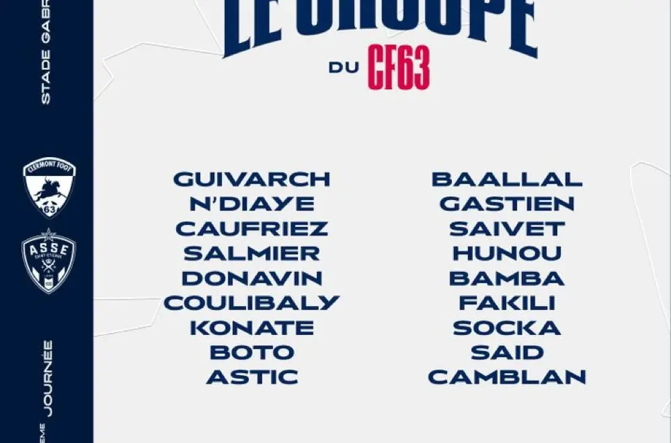 ASSE : tout savoir sur le Clermont Foot, prochain adversaire !