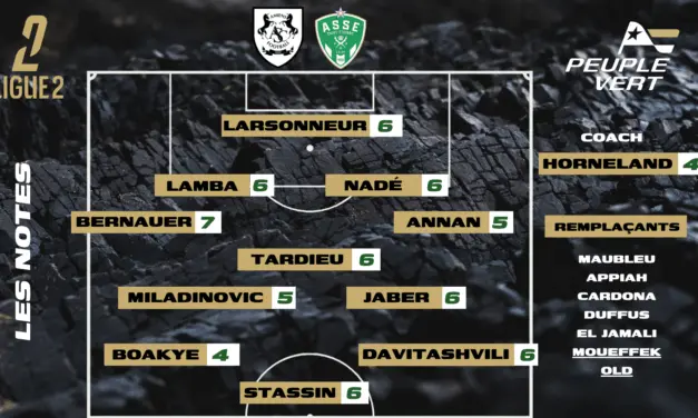 Amiens - ASSE : Les notes de la r&eacute;dac' et l'homme du match !