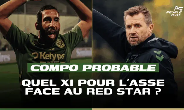 Compo probable : L&rsquo;ASSE fait 2 changements face au Red Star !