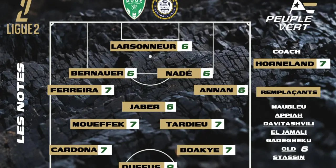 ASSE - Pau : Les notes de la rédac' et l'homme du match !