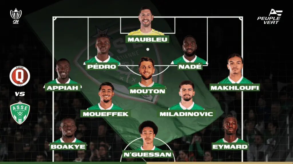 ASSE : Quinze absents et un onze surprise !