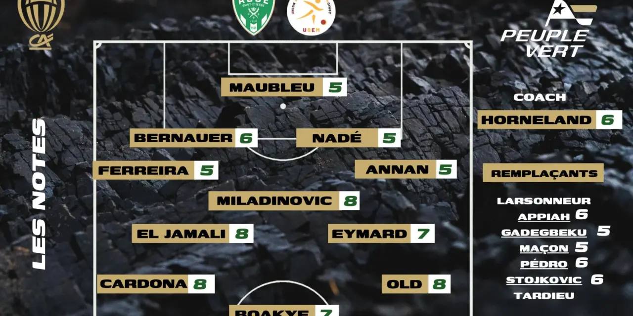 ASSE - Ecotay-Moingt : Les notes de la rédac' et l'homme du match !