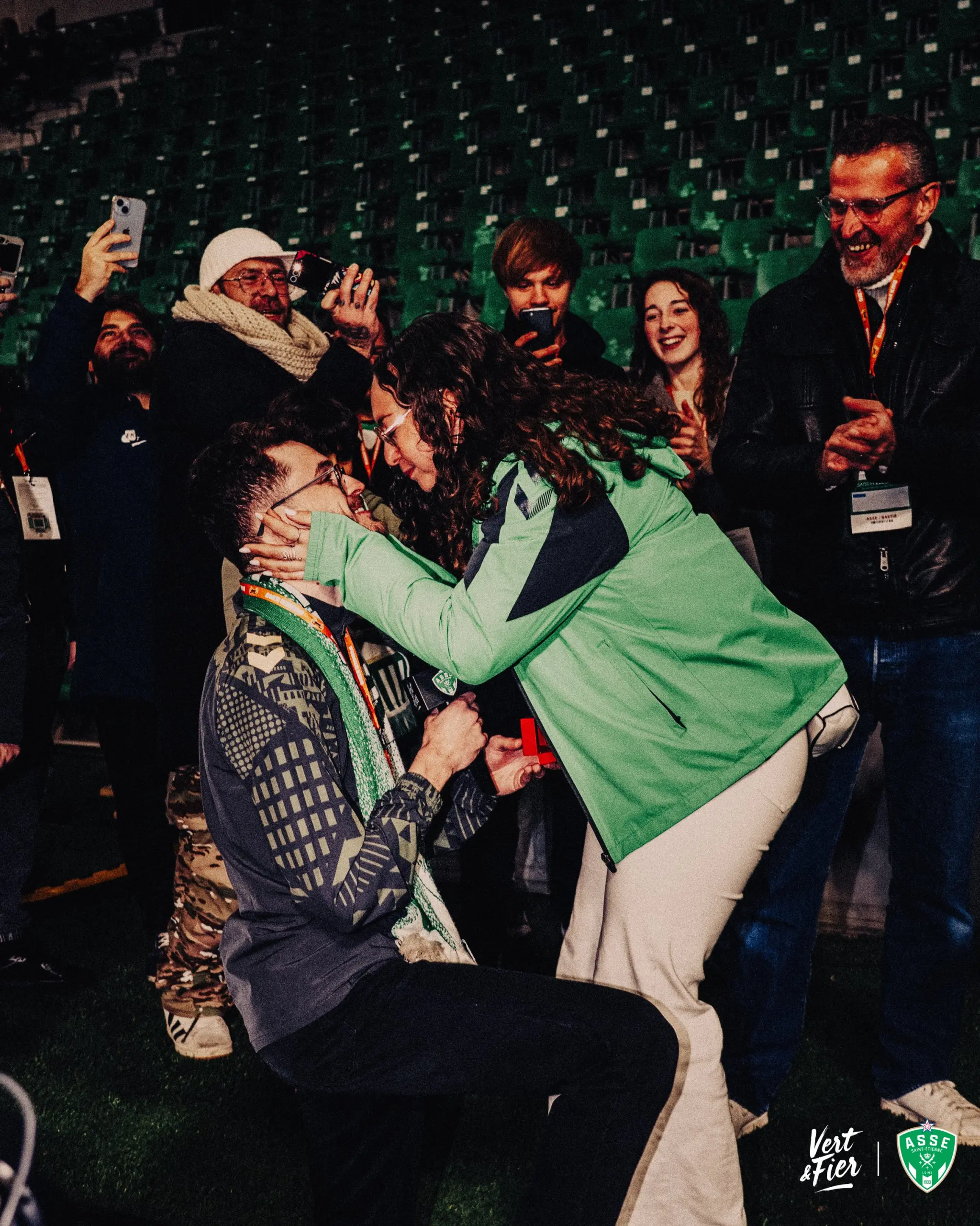 ASSE : Geoffroy Guichard a assisté à une demande en mariage