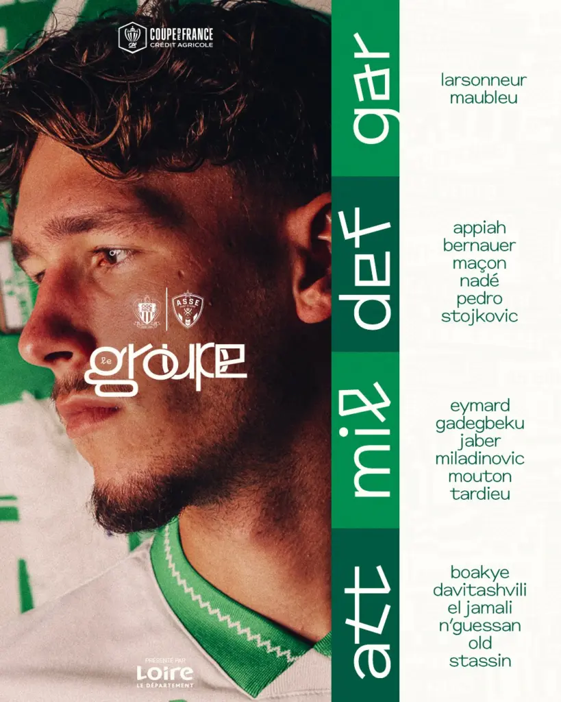 Nice-ASSE : le groupe des Verts dévoilé