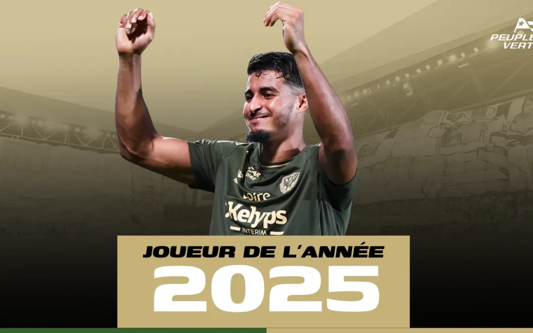 ASSE : D&eacute;couvrez notre joueur de l'ann&eacute;e 2025
