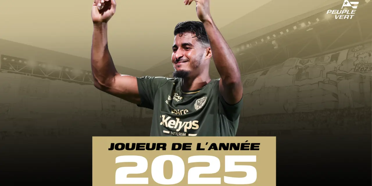 ASSE : D&eacute;couvrez notre joueur de l'ann&eacute;e 2025
