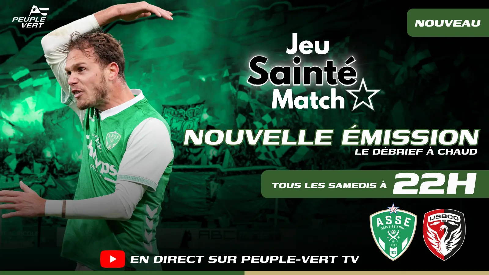 Live ASSE : un nouveau rendez-vous pour vibrer avec les Verts à 22h !