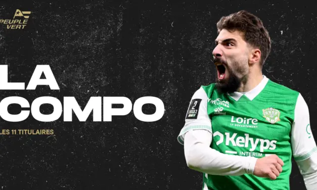 ASSE : La Compo pour le barrage retour face &agrave; Nice !