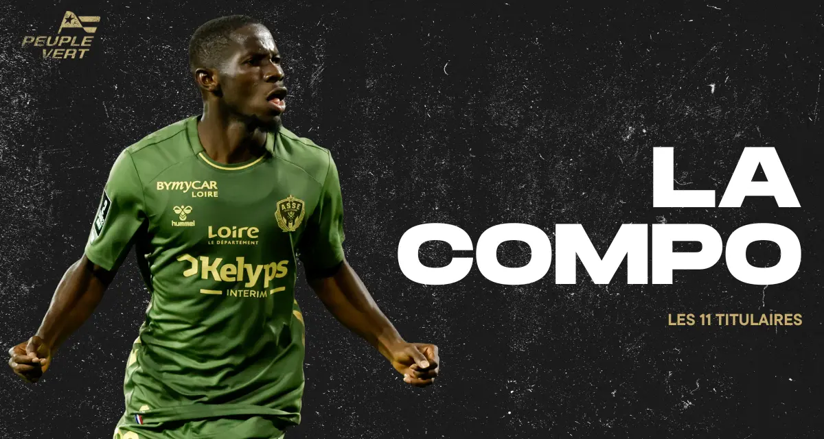 ASSE : La Compo tr&egrave;s offensive des Verts face &agrave; Guingamp