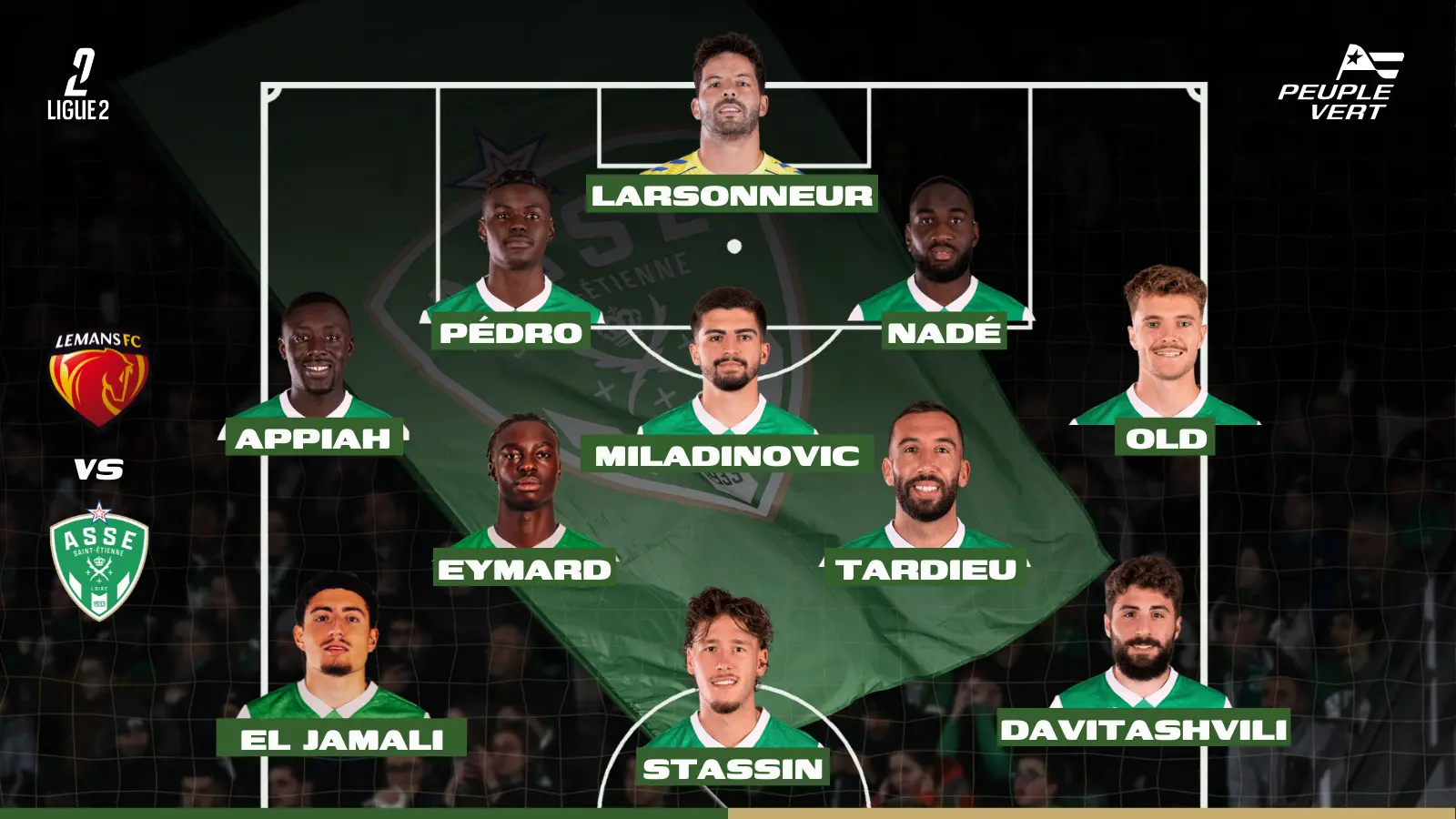 Compo probable Le Mans ASSE