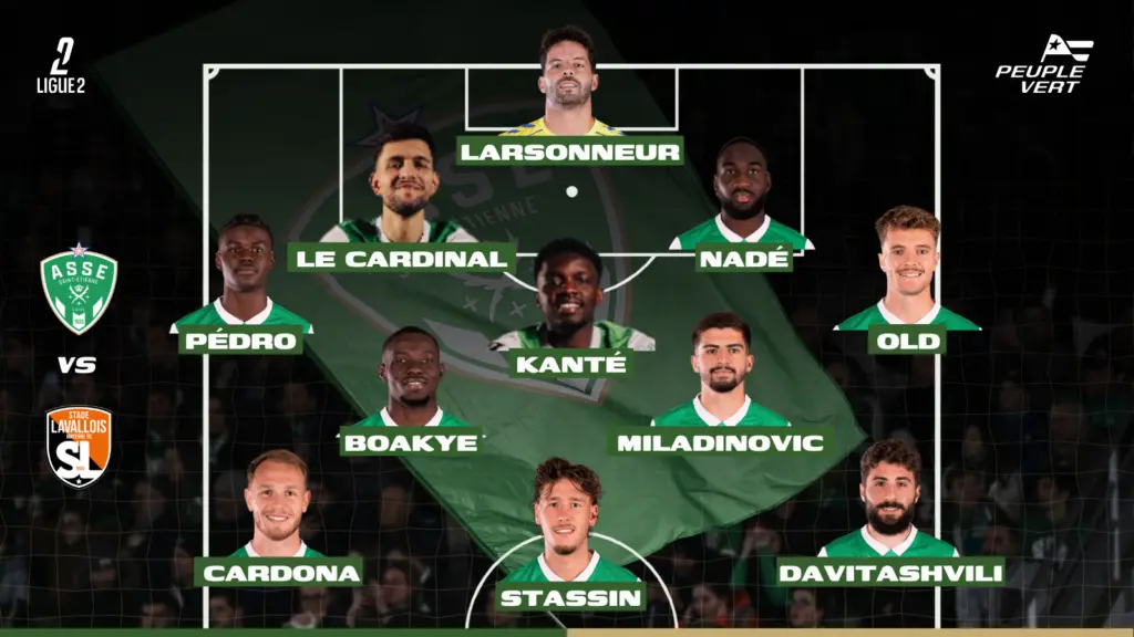 ASSE – Laval : la compo qui peut envoyer les Verts en tête
