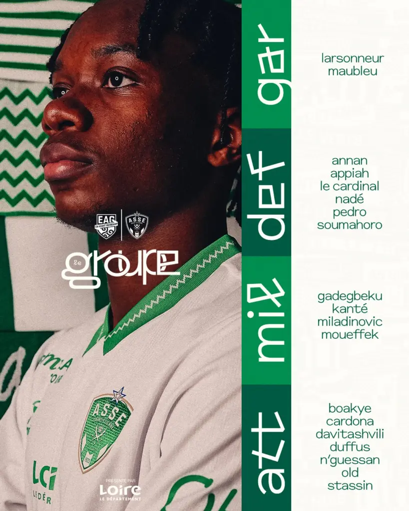 ASSE : Le groupe des Verts avec les 3 recrues