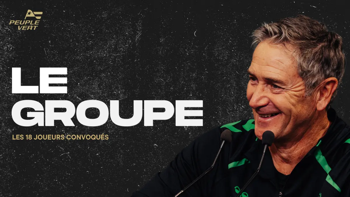 Rodez - ASSE : Le groupe des Verts avec Baallal !