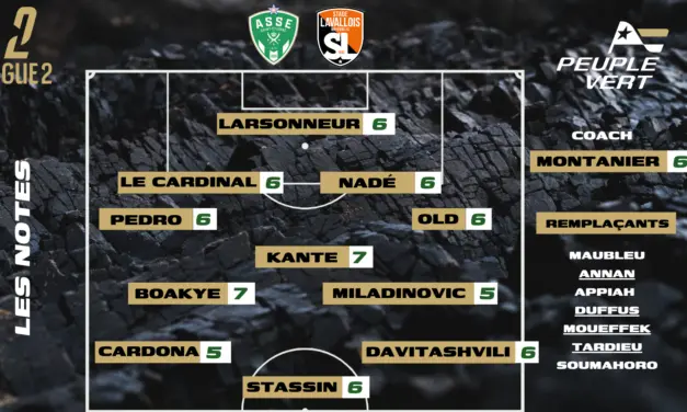 ASSE-Laval : Les notes de la r&eacute;dac' et l'homme du match !
