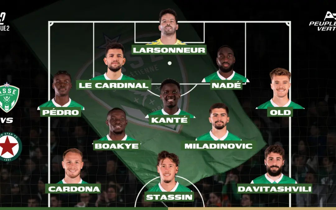 ASSE : Le onze qui peut offrir une 5ᵉ victoire de suite aux Verts