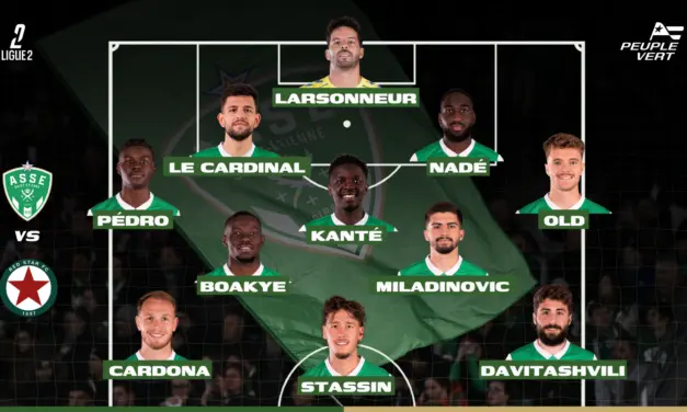 ASSE : Le onze qui peut offrir une 5ᵉ victoire de suite aux Verts