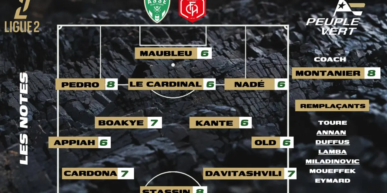 ASSE-Annecy : Les notes de la r&eacute;dac' et l'homme du match !