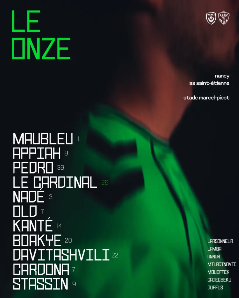 ASSE : La compo stéphanoise pour défier Nancy !