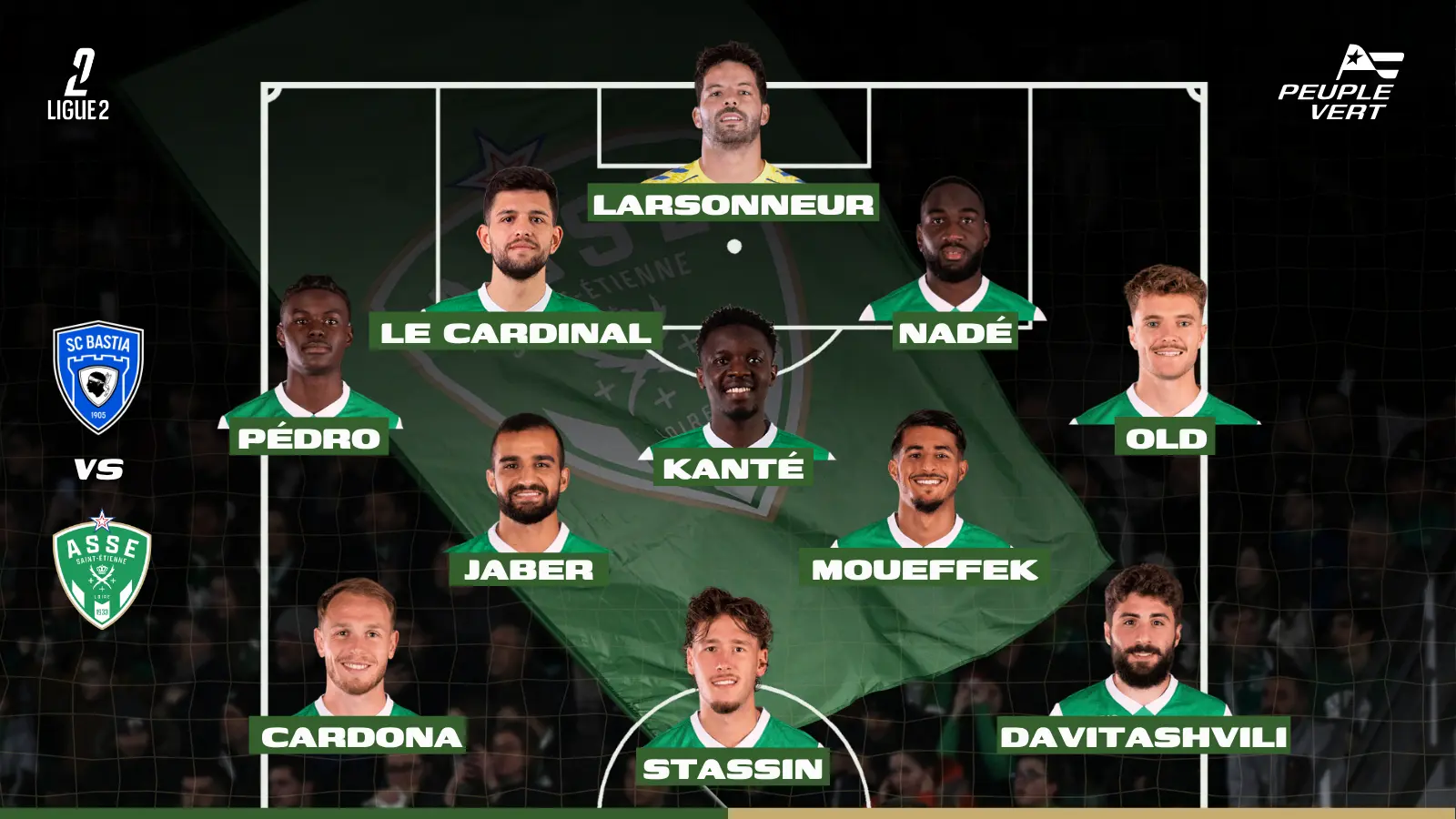 Bastia - ASSE : Une incertitude au milieu pour le onze de départ