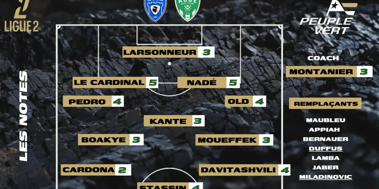 Bastia-ASSE : Les notes de la r&eacute;dac' et l'homme du match !