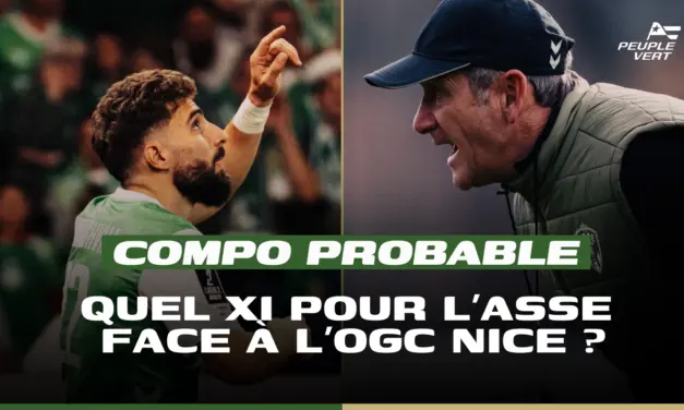 Compo ASSE : Montanier tranche pour le barrage aller face &agrave; Nice